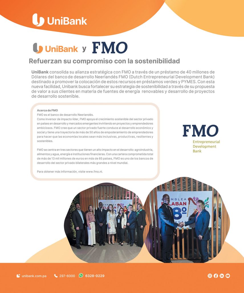 EMPRESARIALES  | UNIBANK Y FMO REFUERZAN SU COMPROMISO CON LA SOSTENIBILIDAD